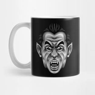 Drac the White and Black Mug